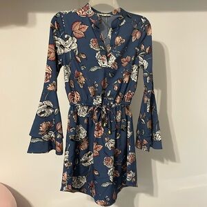 Light blue Floral dress
